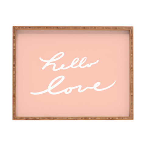 Lisa Argyropoulos Hello Love Warm Blush Rectangular Tray