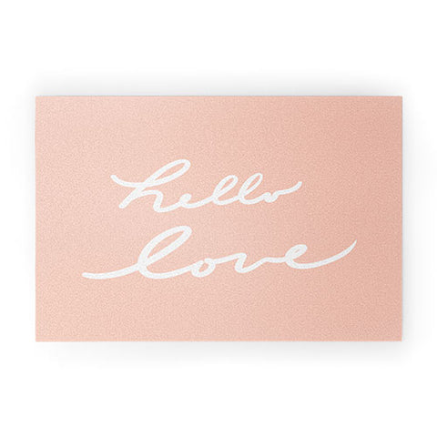 Lisa Argyropoulos Hello Love Warm Blush Welcome Mat