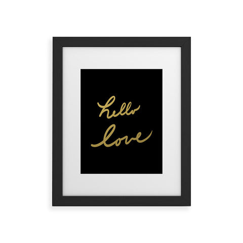 Lisa Argyropoulos hello love Framed Art Print