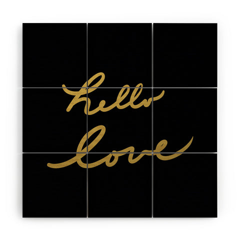 Lisa Argyropoulos hello love Wood Wall Mural