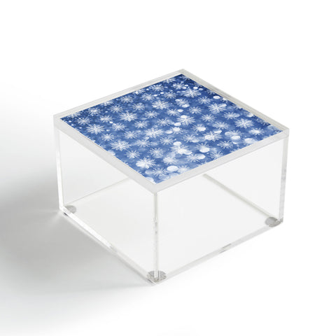 Lisa Argyropoulos Holiday Blue and Flurries Acrylic Box