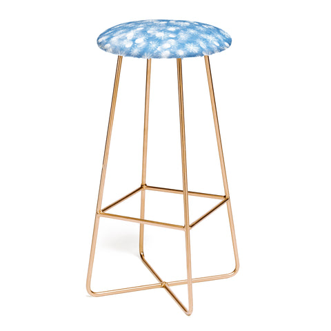 Lisa Argyropoulos Holiday Blue and Flurries Bar Stool