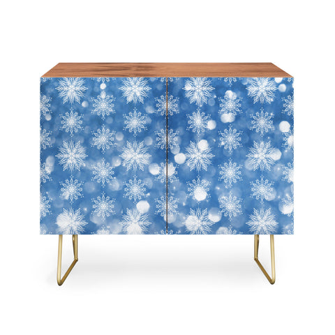 Lisa Argyropoulos Holiday Blue and Flurries Credenza