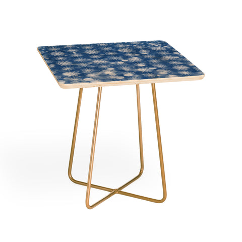Lisa Argyropoulos Holiday Blue and Flurries Side Table