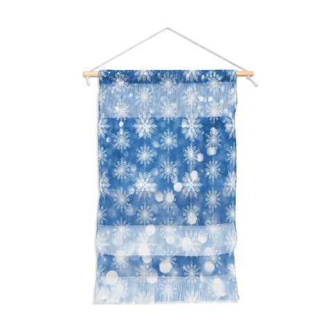 Lisa Argyropoulos Holiday Blue and Flurries Wall Hanging Portrait