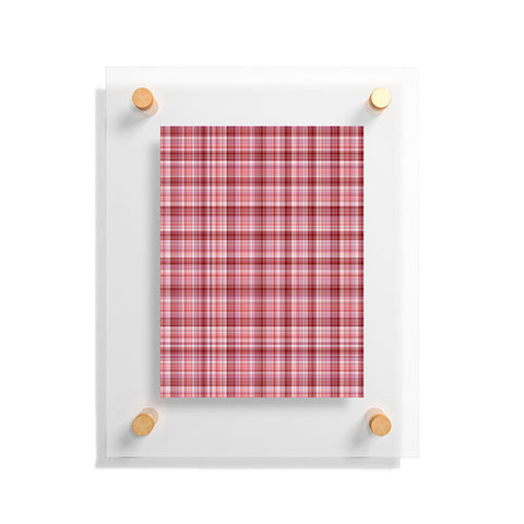 Lisa Argyropoulos Holiday Burgundy Plaid Floating Acrylic Print