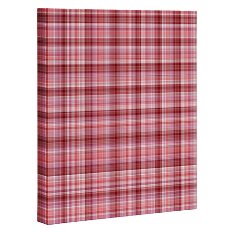 Lisa Argyropoulos Holiday Burgundy Plaid Art Canvas