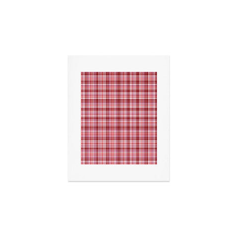 Lisa Argyropoulos Holiday Burgundy Plaid Art Print
