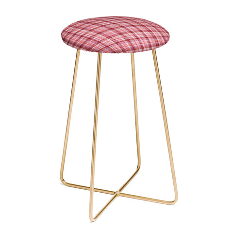 Lisa Argyropoulos Holiday Burgundy Plaid Counter Stool