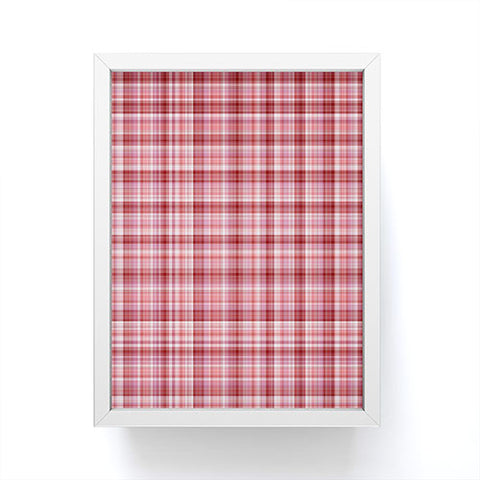 Lisa Argyropoulos Holiday Burgundy Plaid Framed Mini Art Print
