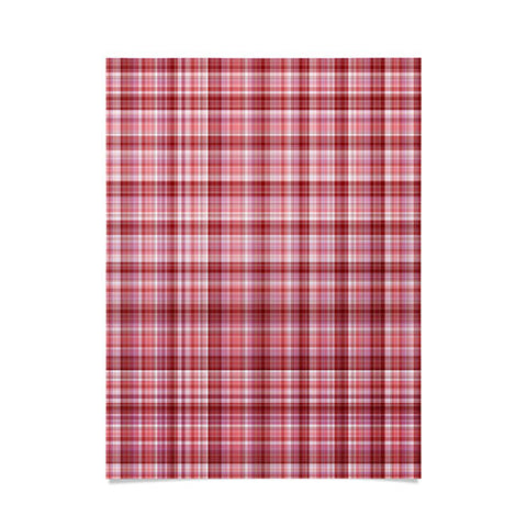 Lisa Argyropoulos Holiday Burgundy Plaid Poster