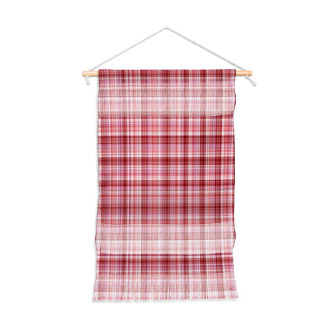 Lisa Argyropoulos Holiday Burgundy Plaid Wall Hanging Portrait