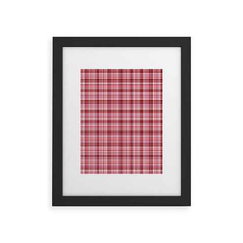 Lisa Argyropoulos Holiday Burgundy Plaid Framed Art Print