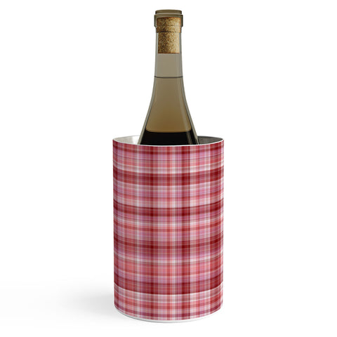 Lisa Argyropoulos Holiday Burgundy Plaid Wine Chiller