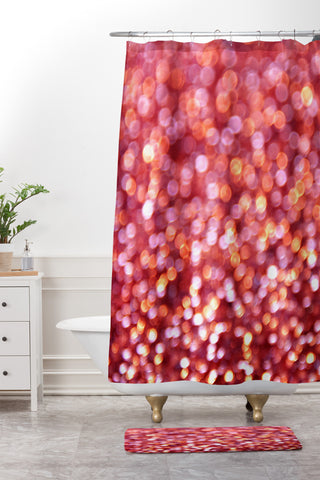 Lisa Argyropoulos Holiday Cheer Sparkling Wine Shower Curtain And Mat