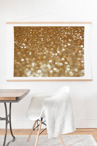 Lisa Argyropoulos Holiday Gold Art Print And Hanger