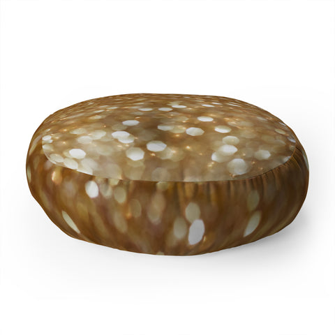 Lisa Argyropoulos Holiday Gold Floor Pillow Round