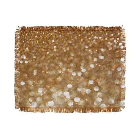 Lisa Argyropoulos Holiday Gold Throw Blanket