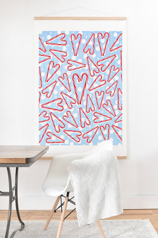 Lisa Argyropoulos Holiday Love And Polka Dots Art Print And Hanger