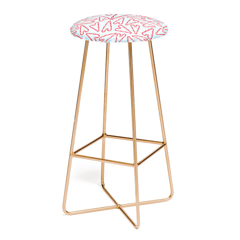 Lisa Argyropoulos Holiday Love And Polka Dots Bar Stool