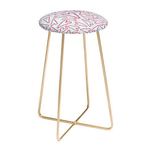 Lisa Argyropoulos Holiday Love And Polka Dots Counter Stool