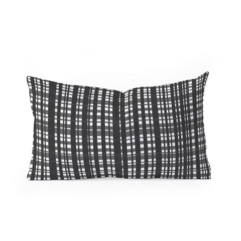 Lisa Argyropoulos Holiday Plaid Modern Coordinate Oblong Throw Pillow