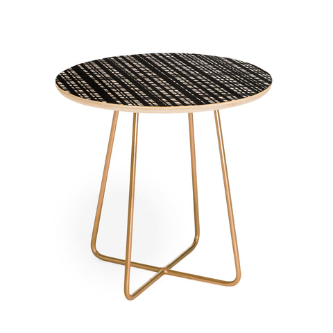 Lisa Argyropoulos Holiday Plaid Modern Coordinate Round Side Table