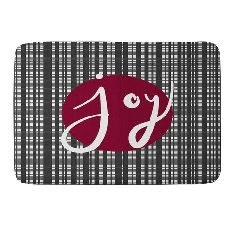 Lisa Argyropoulos Holiday Plaid Modern Joy Memory Foam Bath Mat