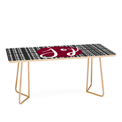 Lisa Argyropoulos Holiday Plaid Modern Joy Coffee Table