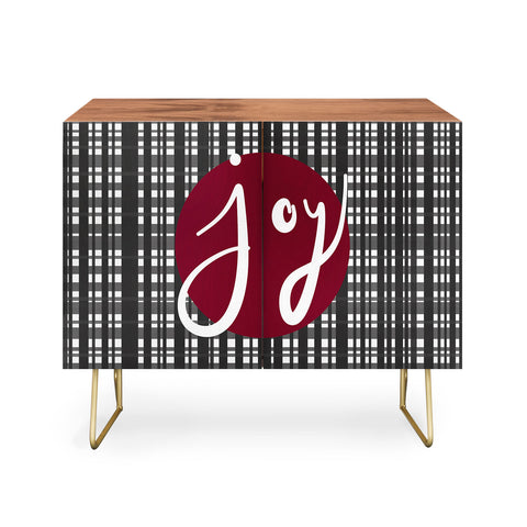 Lisa Argyropoulos Holiday Plaid Modern Joy Credenza