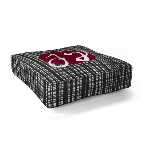 Lisa Argyropoulos Holiday Plaid Modern Joy Floor Pillow Square