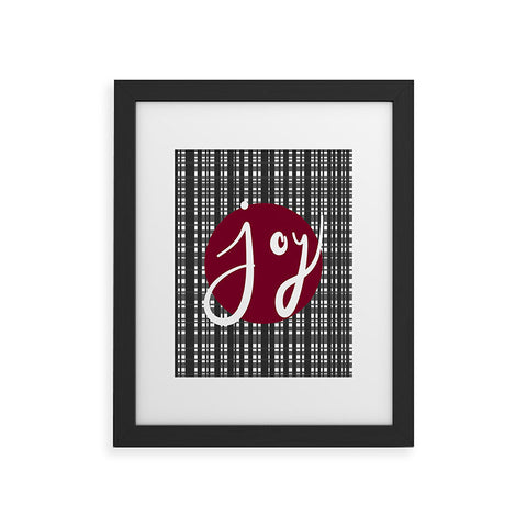 Lisa Argyropoulos Holiday Plaid Modern Joy Framed Art Print