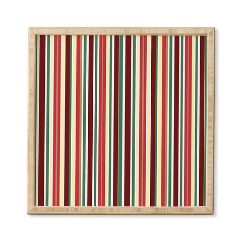 Lisa Argyropoulos Holiday Traditions Stripe Framed Wall Art
