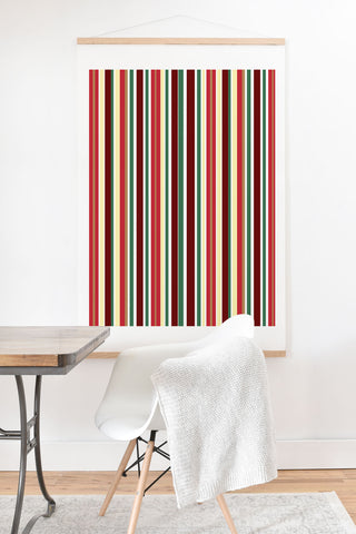 Lisa Argyropoulos Holiday Traditions Stripe Art Print And Hanger