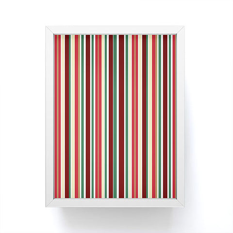 Lisa Argyropoulos Holiday Traditions Stripe Framed Mini Art Print