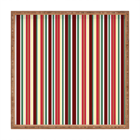 Lisa Argyropoulos Holiday Traditions Stripe Square Tray