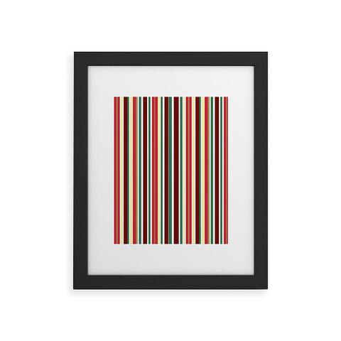 Lisa Argyropoulos Holiday Traditions Stripe Framed Art Print