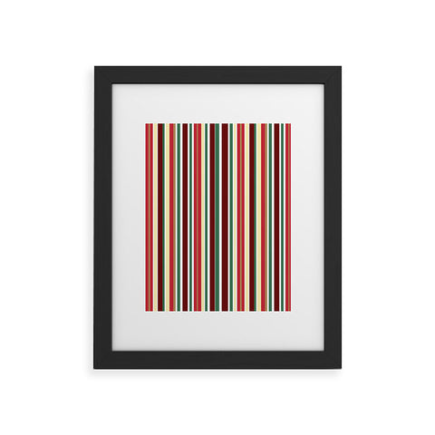 Lisa Argyropoulos Holiday Traditions Stripe Framed Art Print