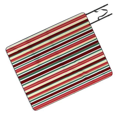 Lisa Argyropoulos Holiday Traditions Stripe Picnic Blanket