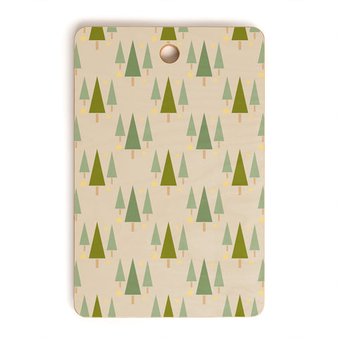 Lisa Argyropoulos Holiday Trees Neutral Cutting Board Rectangle