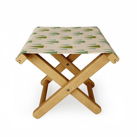 Lisa Argyropoulos Holiday Trees Neutral Folding Stool