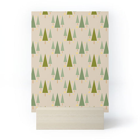 Lisa Argyropoulos Holiday Trees Neutral Mini Art Print