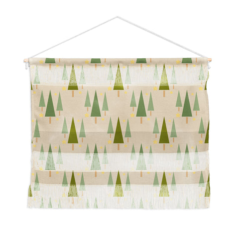 Lisa Argyropoulos Holiday Trees Neutral Wall Hanging Landscape