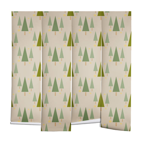 Lisa Argyropoulos Holiday Trees Neutral Wall Mural