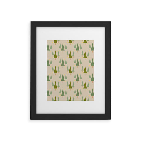 Lisa Argyropoulos Holiday Trees Neutral Framed Art Print