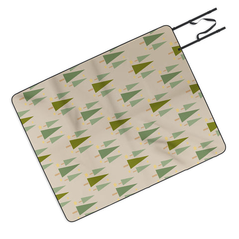 Lisa Argyropoulos Holiday Trees Neutral Picnic Blanket