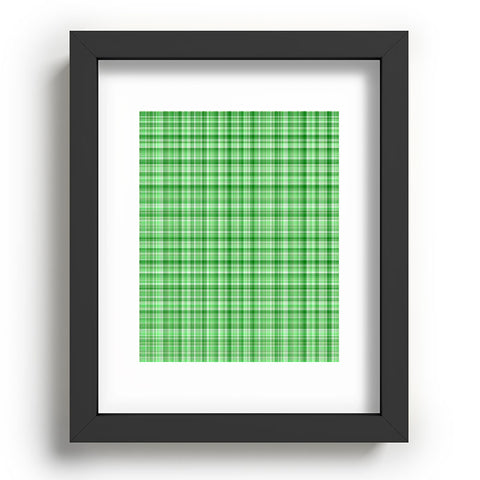 Lisa Argyropoulos Holly Green Plaid Recessed Framing Rectangle