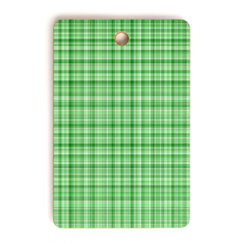 Lisa Argyropoulos Holly Green Plaid Cutting Board Rectangle