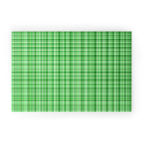 Lisa Argyropoulos Holly Green Plaid Welcome Mat