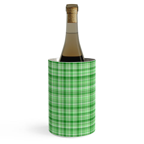 Lisa Argyropoulos Holly Green Plaid Wine Chiller